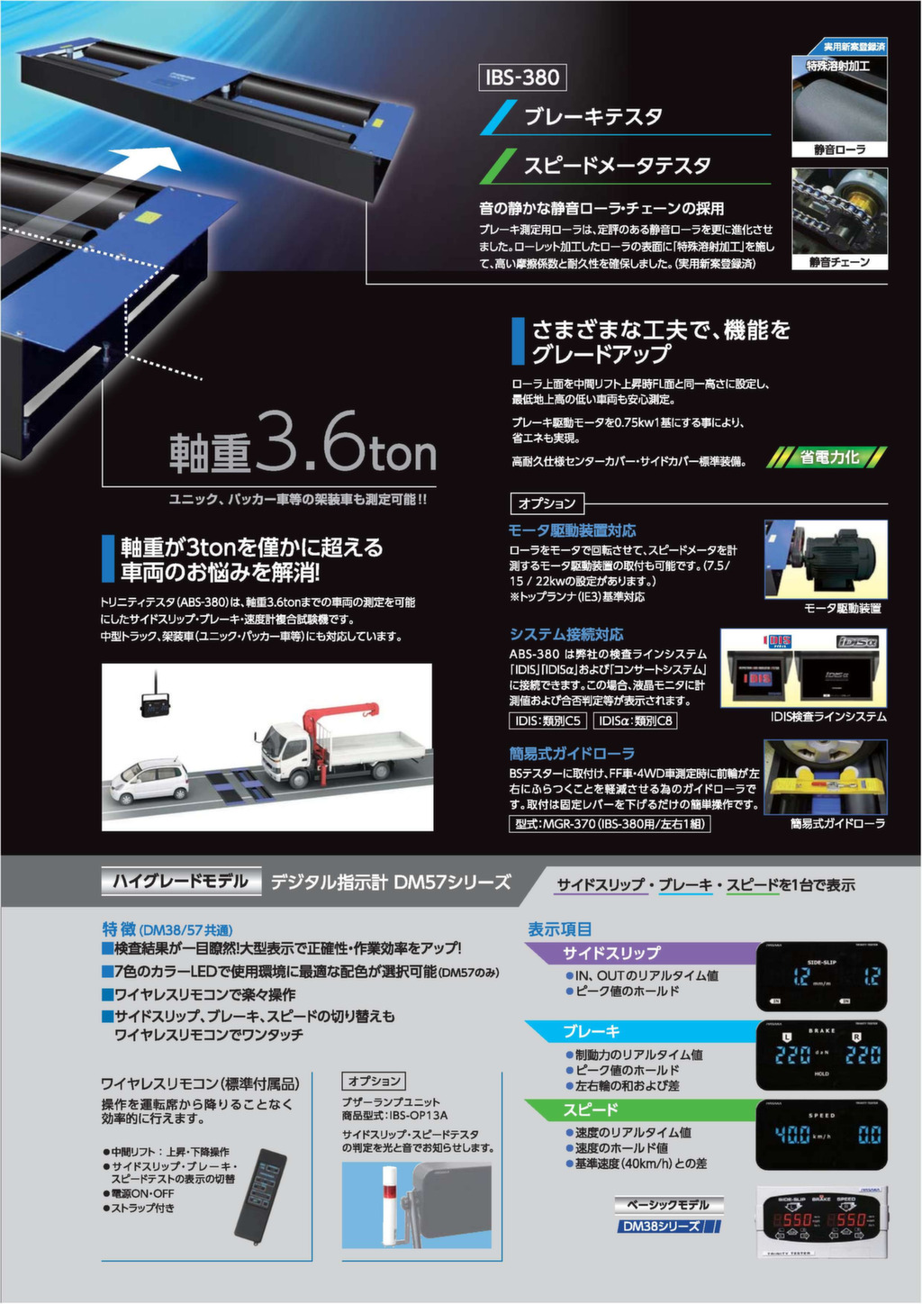 サイドスリップ・ブレーキ・速度計複合試験機/ABS-380 – 株式会社イヤサカ